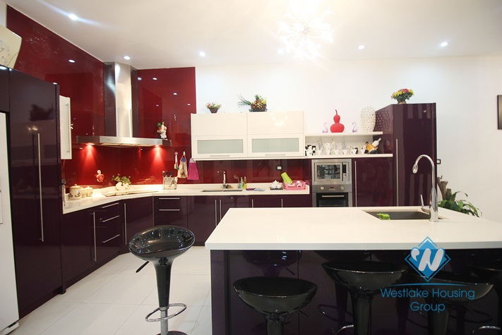 Beautiful fully furnished villa for rent in T block, Ciputra, Tay Ho, Hanoi 